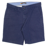 BEN SHERMAN Mens Chino Shorts Blue L W36