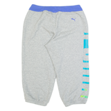 PUMA 3/4 Length Womens Casual Shorts Grey UK 8 W26