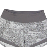 LULULEMON Womens Sports Shorts Grey Relaxed Crazy Pattern S W26