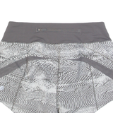 LULULEMON Womens Sports Shorts Grey Relaxed Crazy Pattern S W26