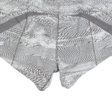 LULULEMON Womens Sports Shorts Grey Relaxed Crazy Pattern S W26