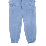 KARL KANI Cargo Womens Jeans Blue Relaxed Tapered W24 L29