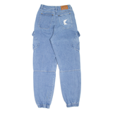 KARL KANI Cargo Womens Jeans Blue Relaxed Tapered W24 L29