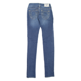 TRUE RELIGION Stella Distressed Womens Jeans Blue Slim Skinny W24 L34