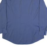 DKNY Slim Fit Mens Plain Shirt Blue Long Sleeve L
