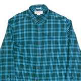 ORIGINAL PENGUIN Mens Shirt Green Check Long Sleeve M