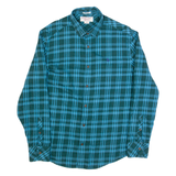 ORIGINAL PENGUIN Mens Shirt Green Check Long Sleeve M
