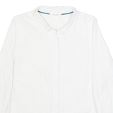 WHITE STUFF Womens Plain Shirt White Long Sleeve UK 10