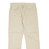 LEVI'S 514 Mens Trousers Beige Slim Straight W34 L30