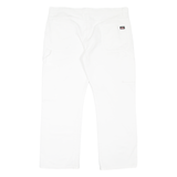 DICKIES Carpenter Workwear Mens Trousers White Relaxed Straight W40 L30