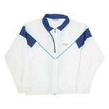 JEAN LEDUC Mens Track Jacket White 90s L