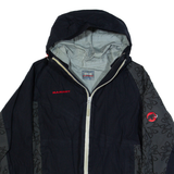 MAMMUT Womens Rain Jacket Black Hooded S