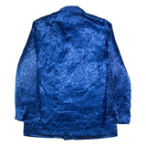 JIAN YUE Eastern Inspired Mens Jacket Blue 90s Floral L