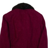 Womens Pea Jacket Purple 90s S