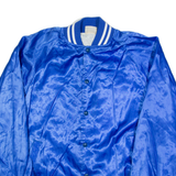 AUBURN SPORTSWEAR Mens Bomber Jacket Blue 90s L