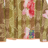 Womens Jacket Green 90s Floral L