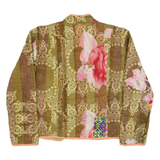 Womens Jacket Green 90s Floral L