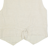 CASA BLANCA Womens Blazer Waistcoat Beige S