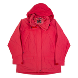 MAMMUT Womens Rain Jacket Red Hooded L