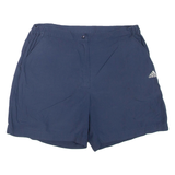 ADIDAS Womens Casual Shorts Blue UK 14 W30