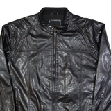 BENCH Mens Biker Jacket Black XL