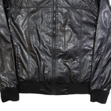 BENCH Mens Biker Jacket Black XL