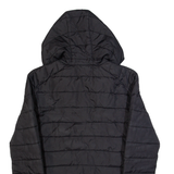 ELLESSE Lightweight Mens Puffer Jacket Black Hooded XXS