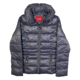 GUESS Womens Puffer Coat Purple M