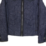 G-STAR Womens Puffer Jacket Blue Spotted M