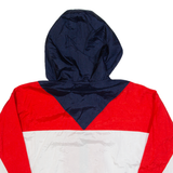 CHAMPION Mesh Lined Womens Track Jacket Red Hooded Colourblock XS