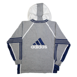 ADIDAS Mens Track Jacket Grey Hooded M