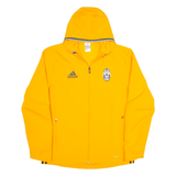 ADIDAS Juventus Mens Track Jacket Yellow Hooded M