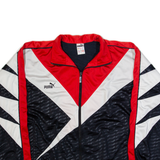 PUMA Mens Track Jacket Blue Striped L