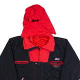 K-WAY Mens Bomber Jacket Black Hooded L