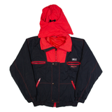 K-WAY Mens Bomber Jacket Black Hooded L