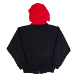 K-WAY Mens Bomber Jacket Black Hooded L