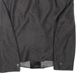 Mens Blazer Jacket Brown Striped L