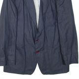 Mens Blazer Jacket Blue L