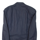 Mens Blazer Jacket Blue L