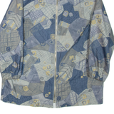 Womens Jacket Blue Crazy Pattern UK 20