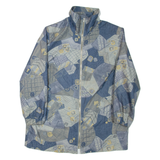 Womens Jacket Blue Crazy Pattern UK 20