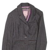 TED BAKER Womens Blazer Jacket Grey Wool XS