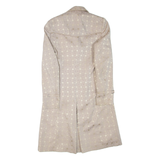 KAREN MILLEN Womens Jacket Beige Geometric UK 8