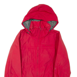 COLUMBIA Womens Jacket Red Nylon Hooded M