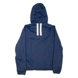 ELLESSE Womens Jacket Blue Nylon Hooded M