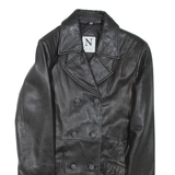 DEBENHAMS NUAGE Womens Jacket Black Leather M