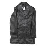 DEBENHAMS NUAGE Womens Jacket Black Leather M