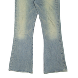 BIG STAR Flare Womens Jeans Blue Regular Flared Stone Wash W30 L34