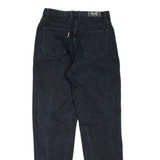 TEDDY'S Womens Jeans Black Regular Mom W26 L31
