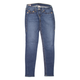 TRUE RELIGION Casey Womens Jeans Blue Slim Skinny Stone Wash W27 L29